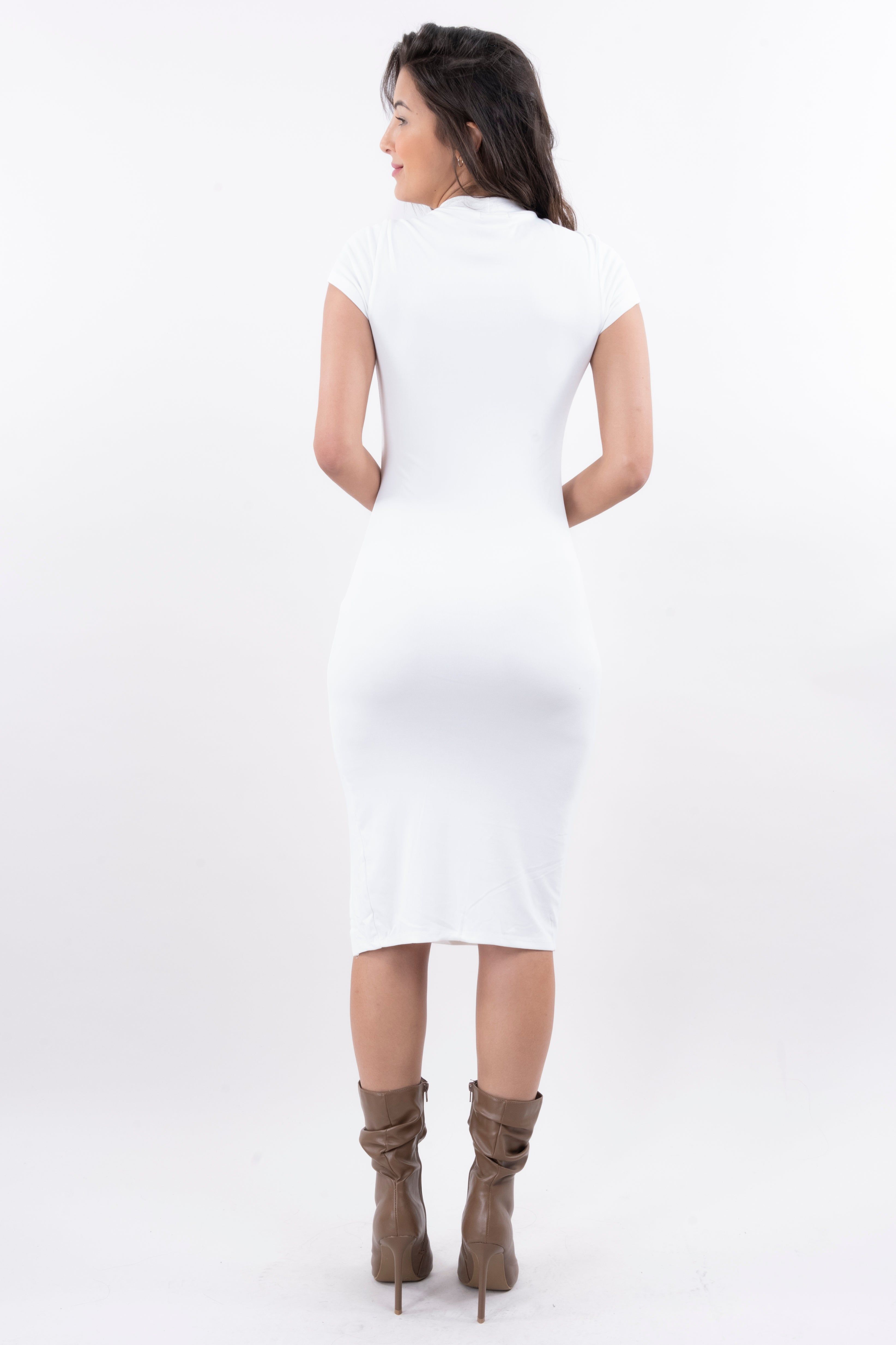 Vestido midi bodycon cuello alto sold by Shasa product image thumbnail 4