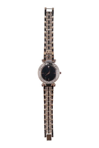 Reloj metálico brillos encapsulados sold by Shasa