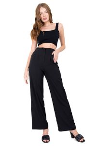 Pantalón recto pinzas sold by Shasa
