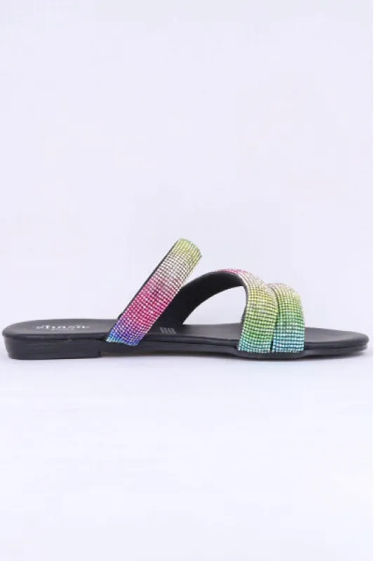 Sandalias Triple Tira Brillos sold by Shasa