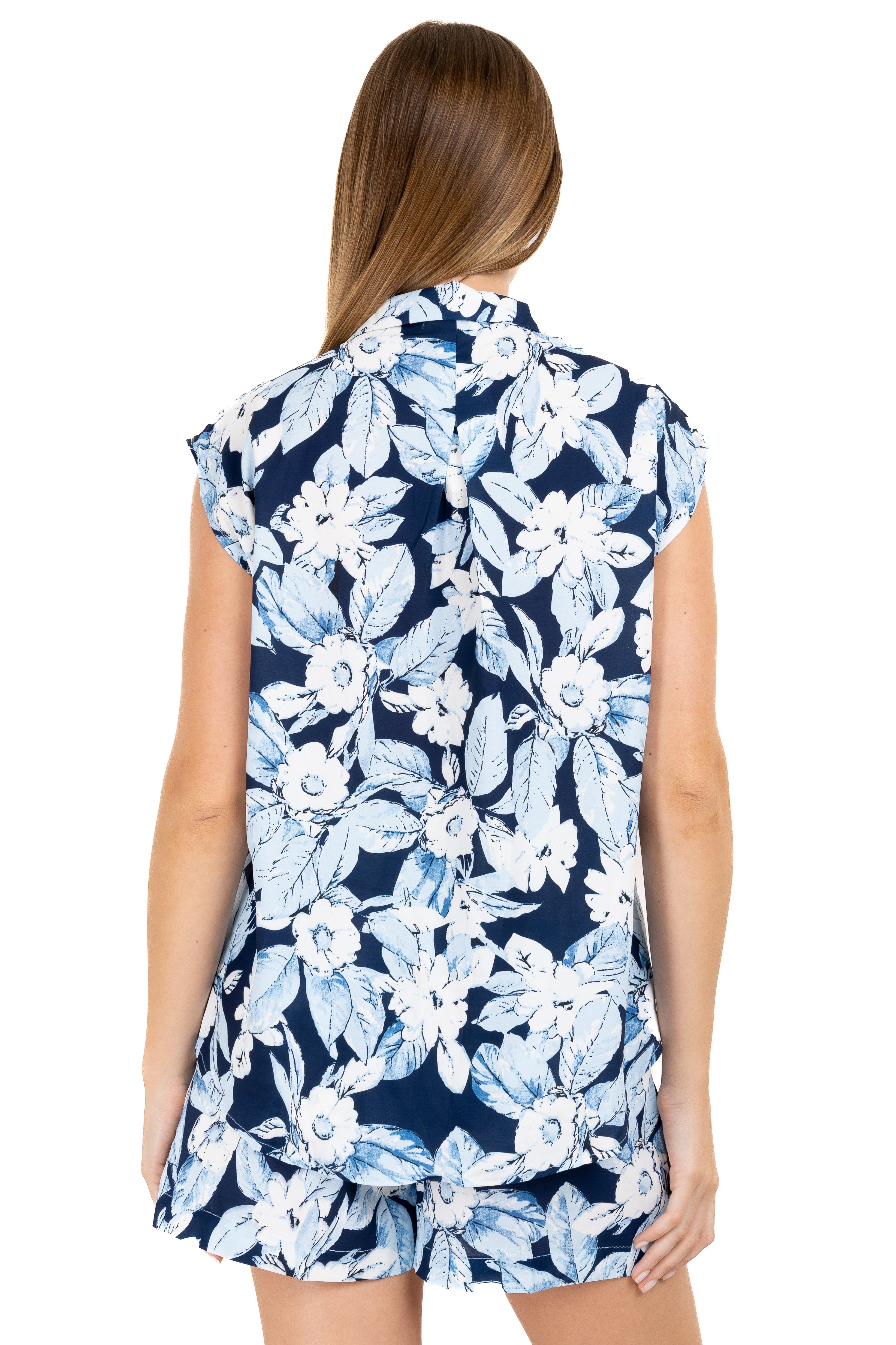 Camisa manga corta flores sold by Shasa product image thumbnail 4