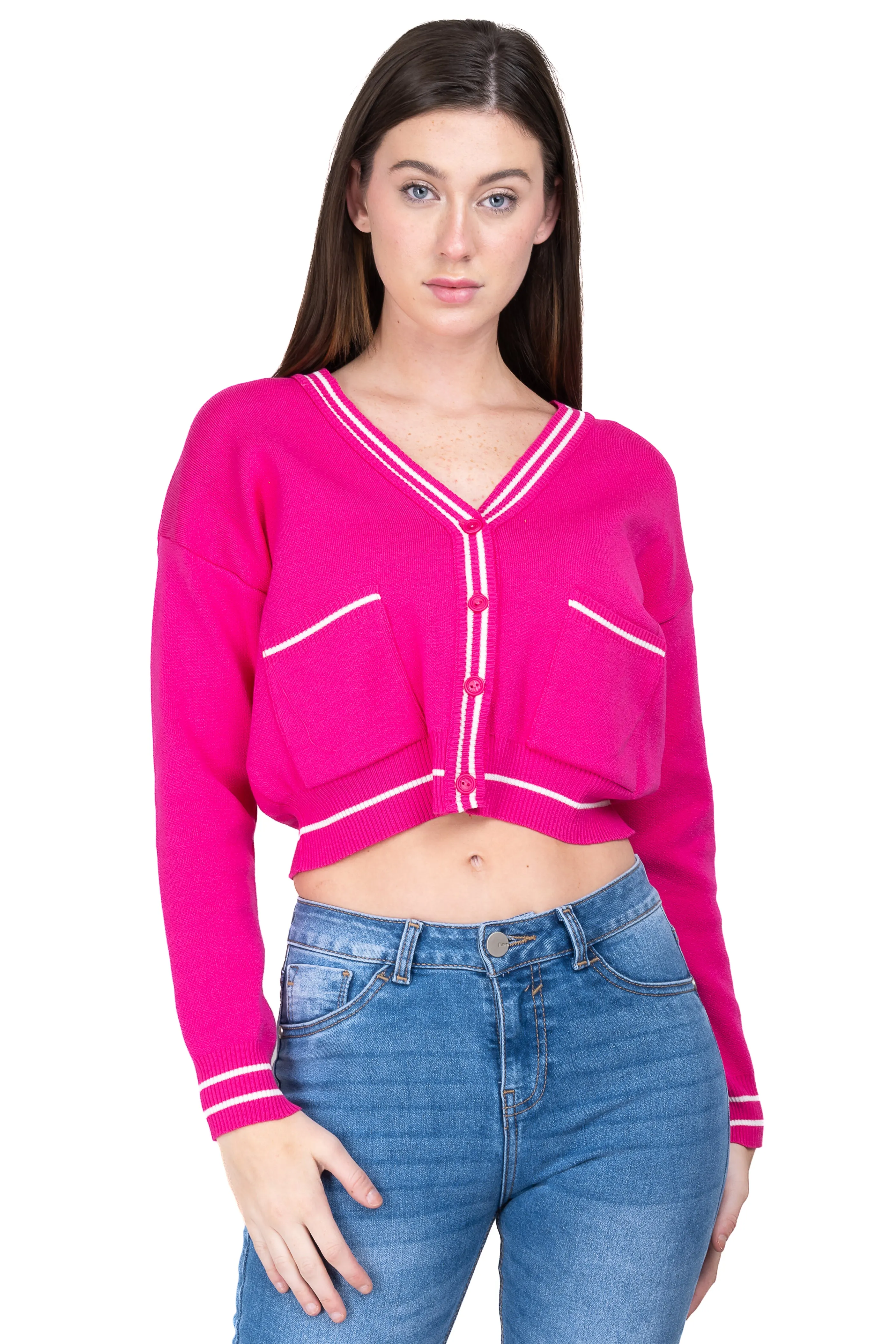 Cárdigan Tejido Bolsillos Frontales sold by Shasa