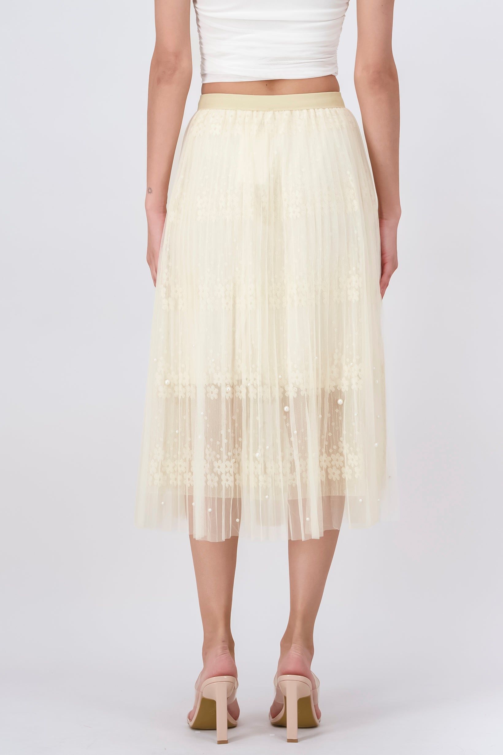 Falda Midi Plisada Mesh sold by Shasa product image thumbnail 4