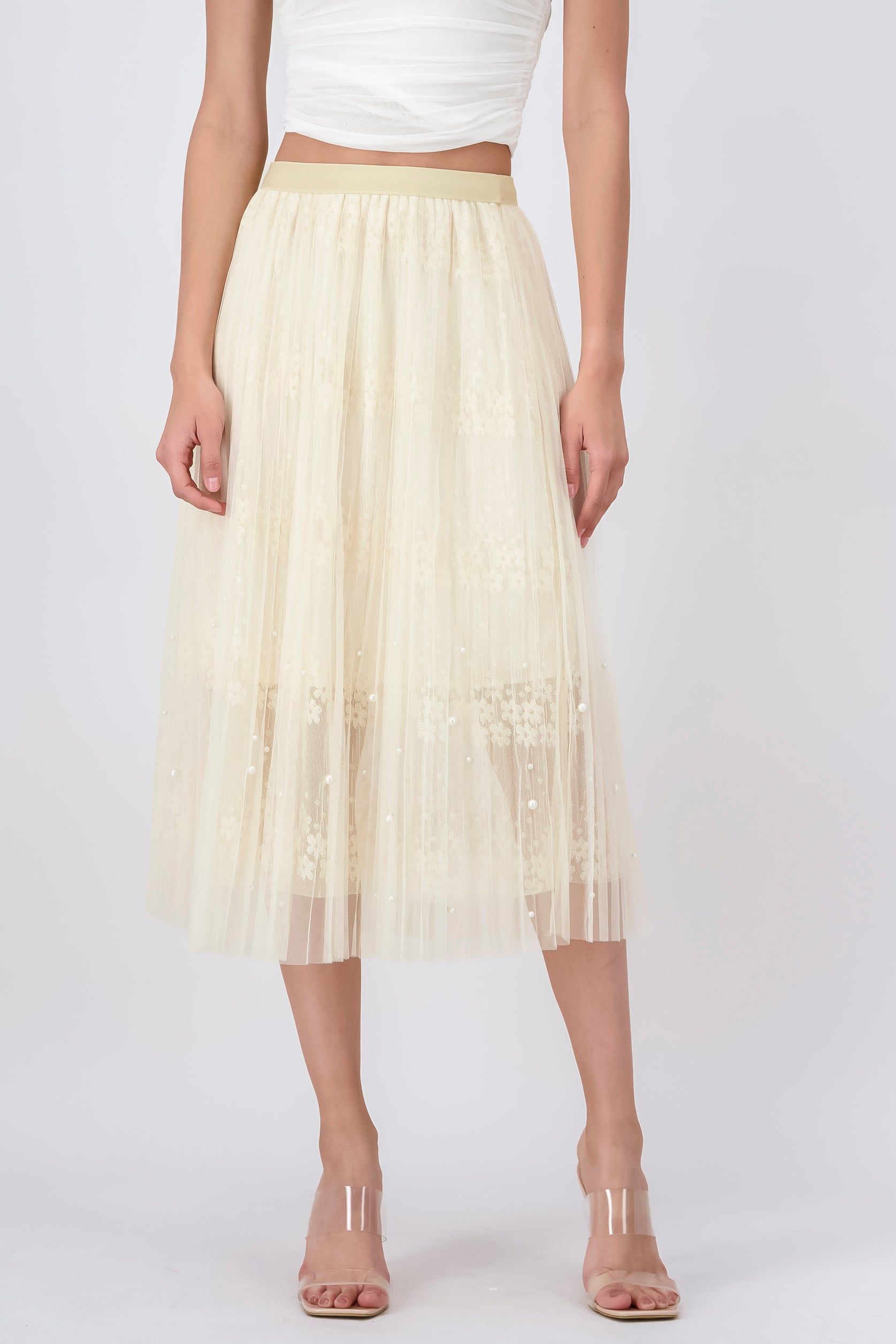 Falda Midi Plisada Mesh sold by Shasa product image thumbnail 2