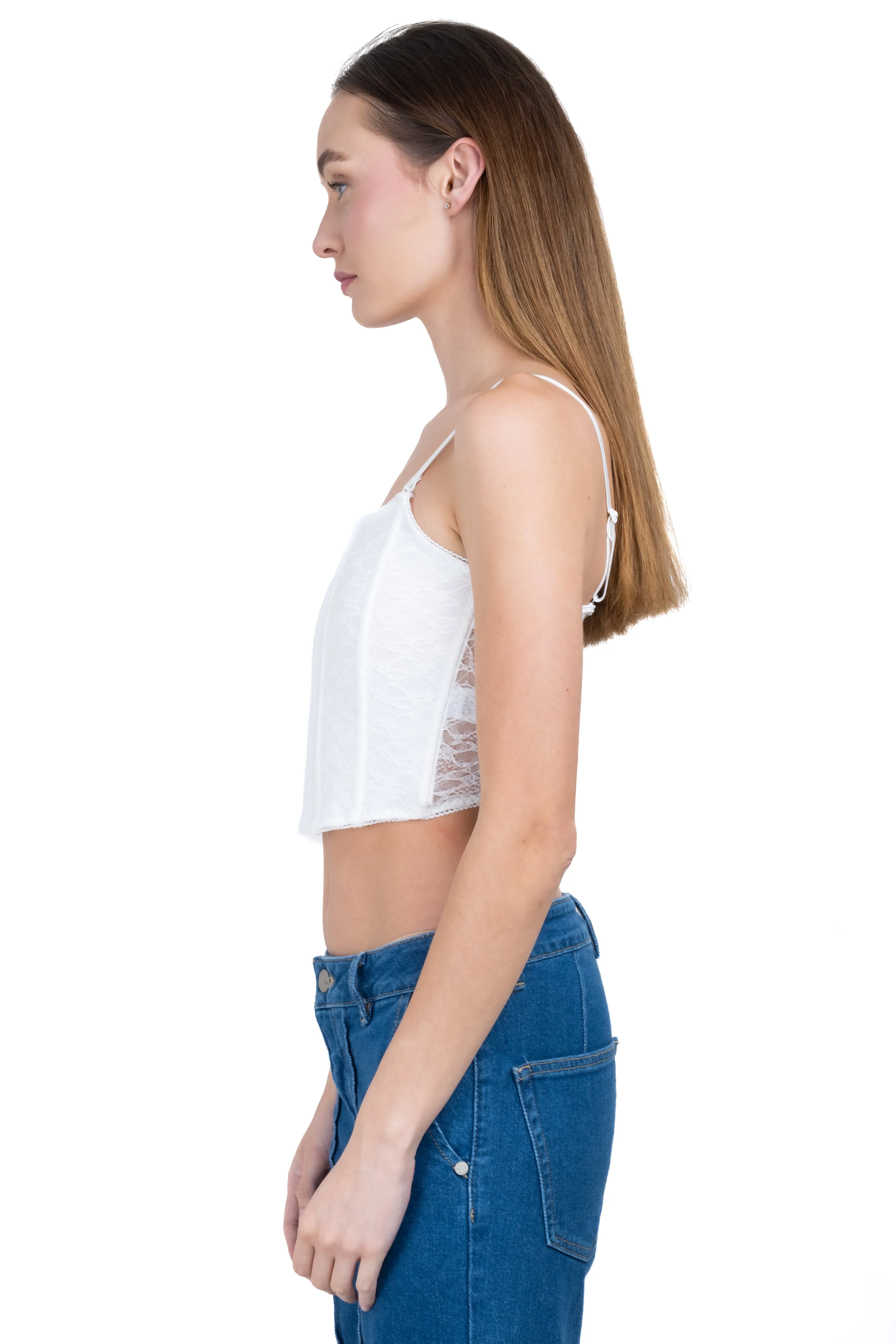 Blusa corset encaje monocolor sold by Shasa product image thumbnail 3