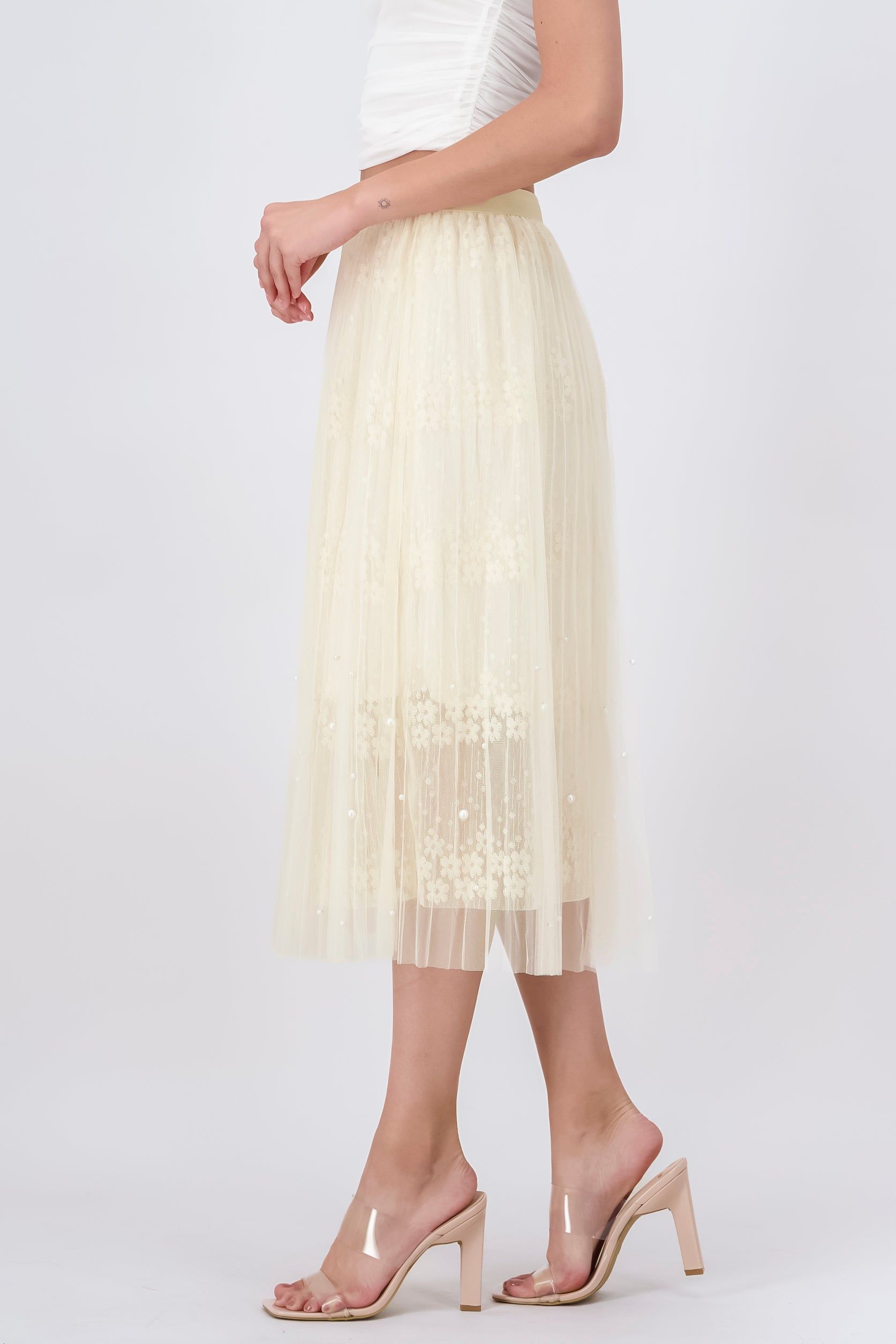 Falda Midi Plisada Mesh sold by Shasa product image thumbnail 3