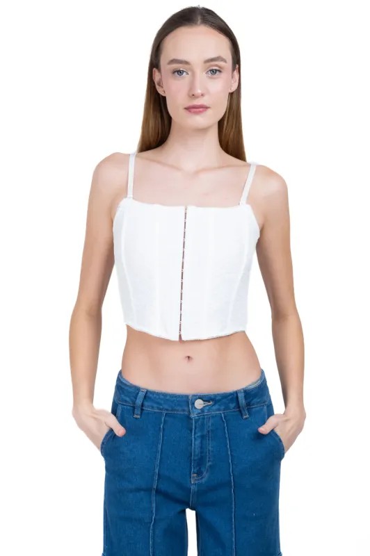 Blusa corset encaje monocolor sold by Shasa