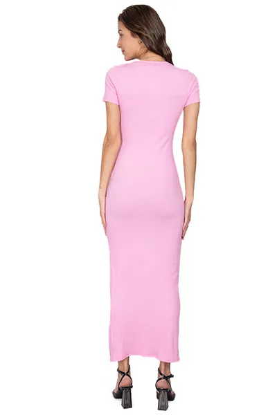 Vestido Maxi Manga Corta Abertura sold by Shasa product image thumbnail 4