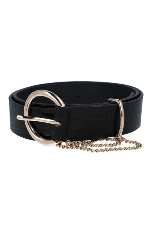 Cinturón grueso textura cadena sold by Shasa