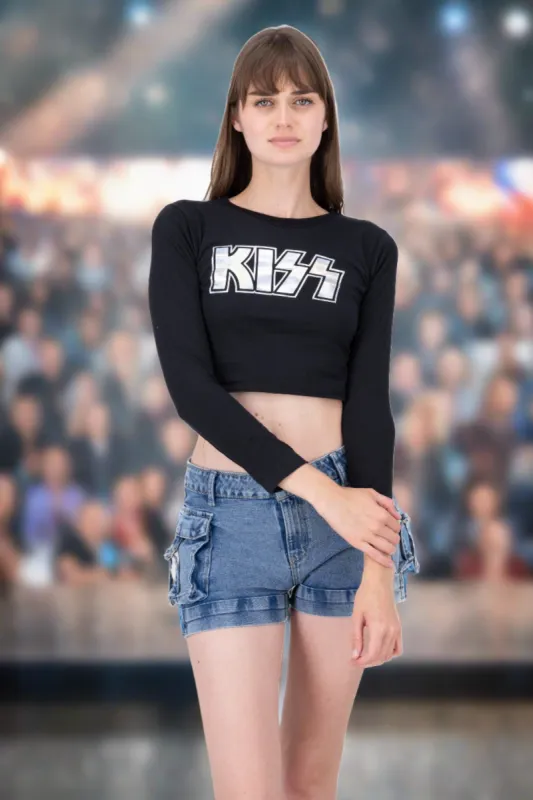 Crop manga larga Kiss sold by Shasa