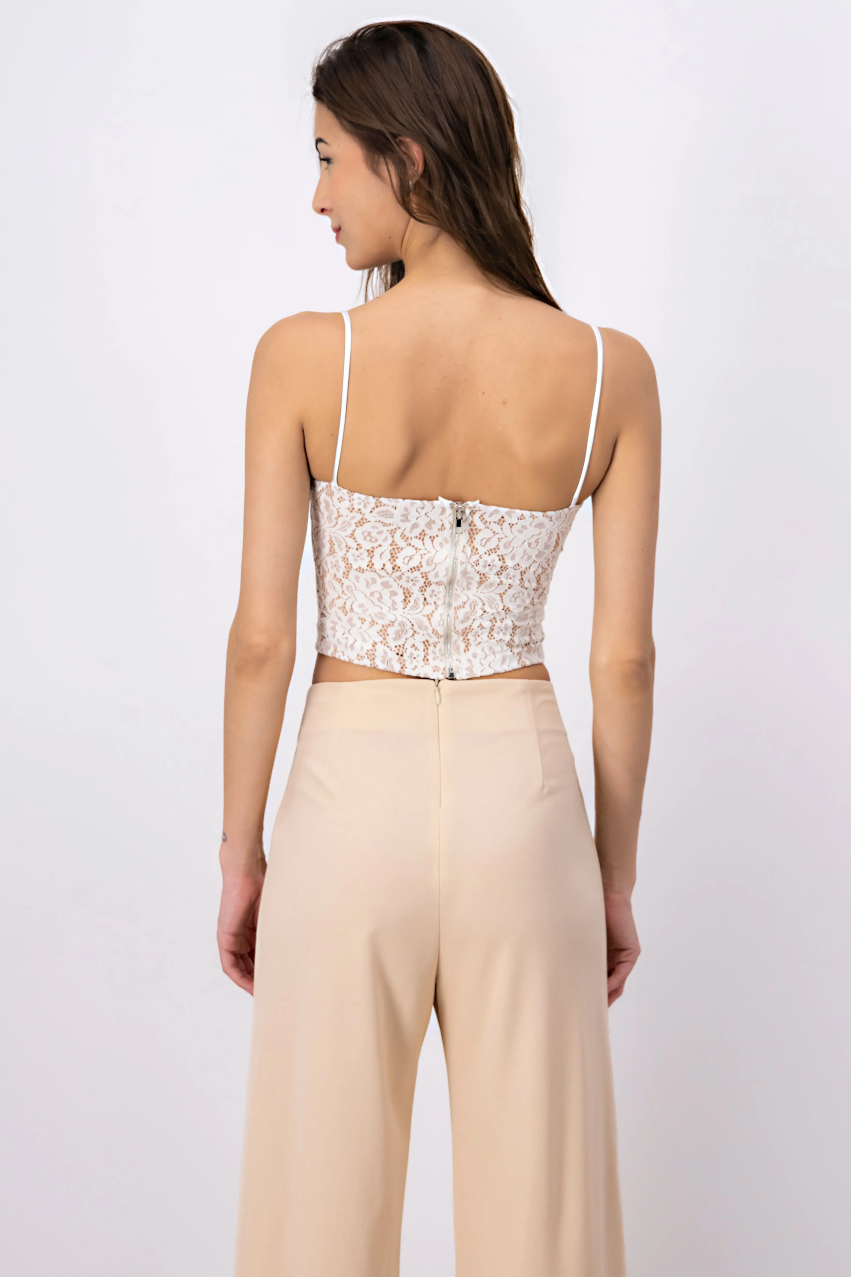 Top bustier encaje floreado sold by Shasa product image thumbnail 4