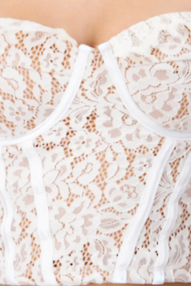 Top bustier encaje floreado sold by Shasa product image thumbnail 5