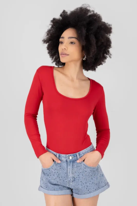 Bodysuit Liso Cuello Scoop sold by Shasa
