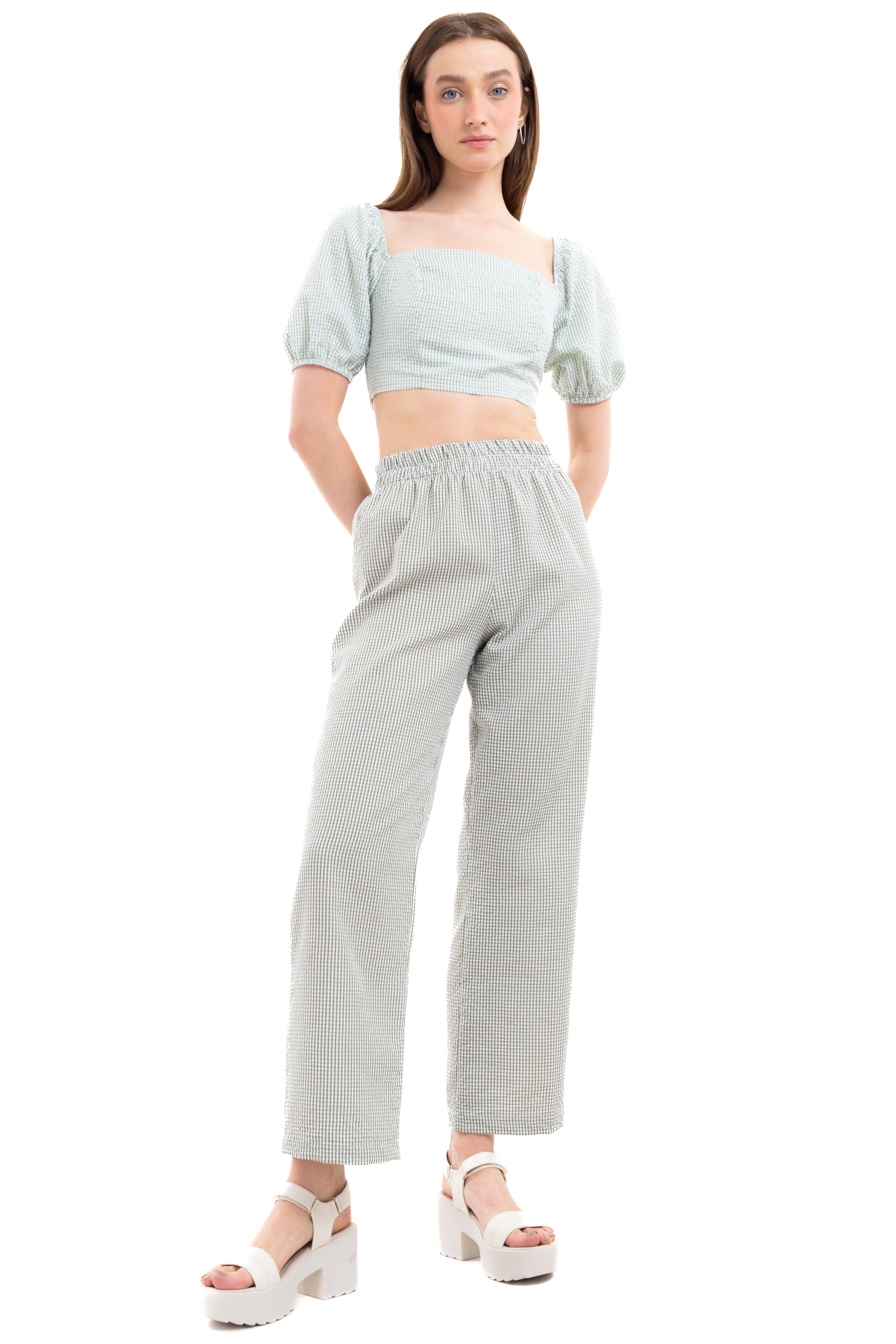 Pantalón amplio cuadros sold by Shasa product image thumbnail 2