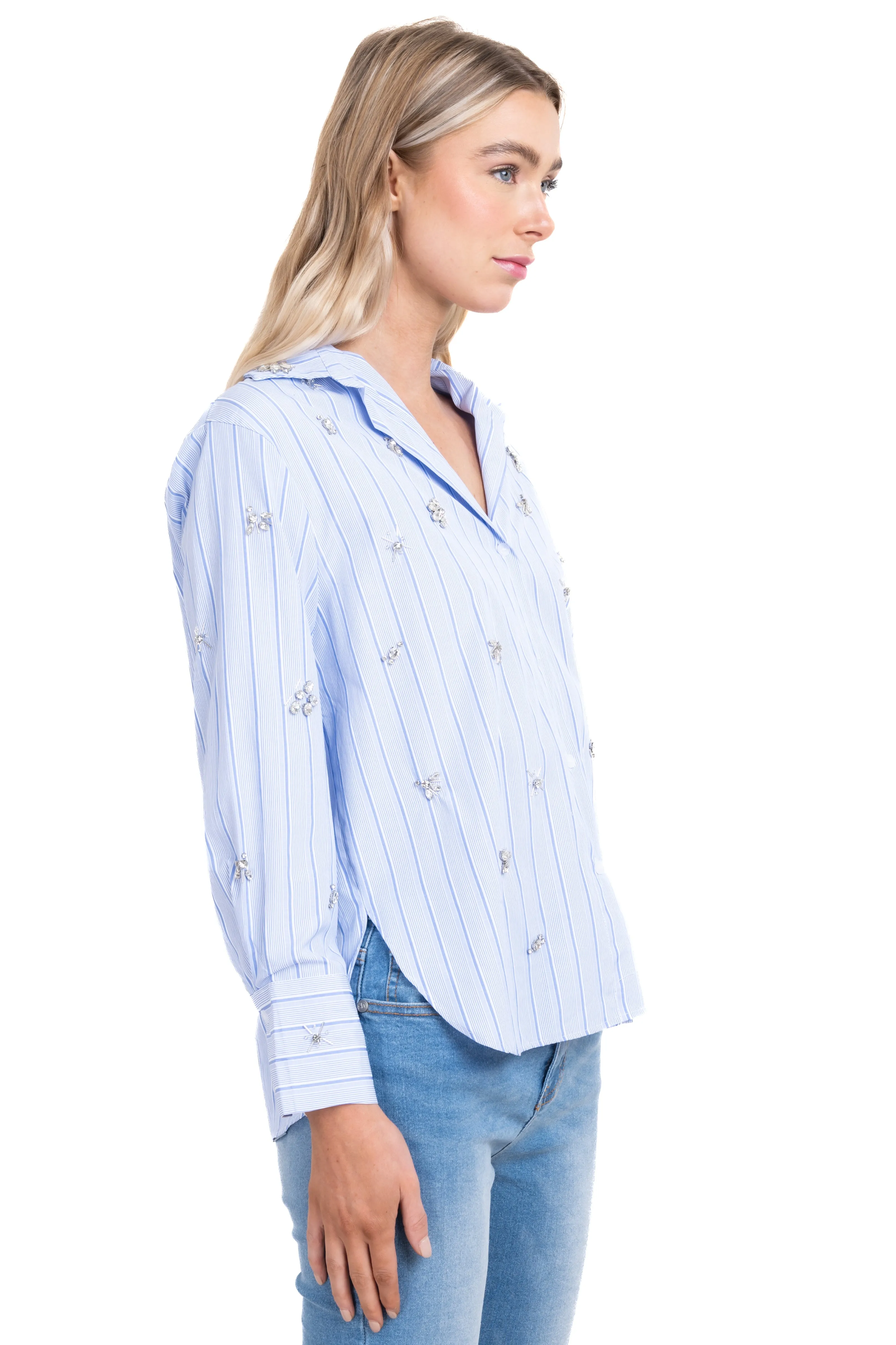 Camisa rayas detalle aplicaciones sold by Shasa product image thumbnail 3