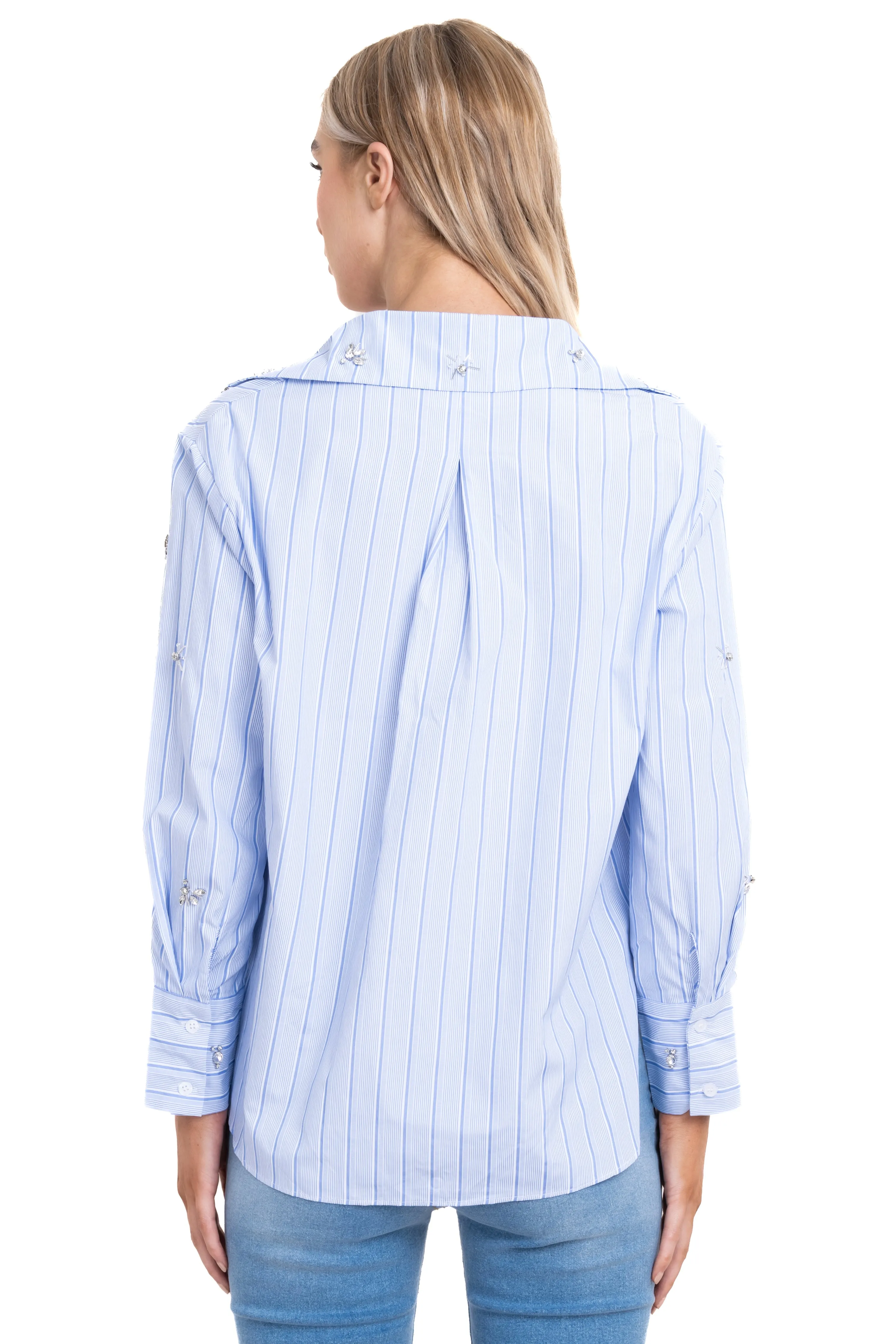 Camisa rayas detalle aplicaciones sold by Shasa product image thumbnail 4