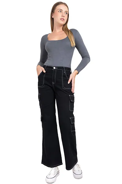 Jeans cargo costuras contraste sold by Shasa product image thumbnail 2