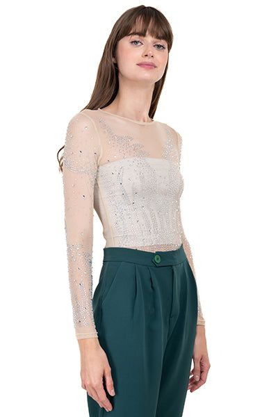 Bodysuit Manga Larga Detalle Brillos sold by Shasa product image thumbnail 3