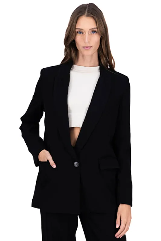 Blazer Boton Detalle Mangas sold by Shasa