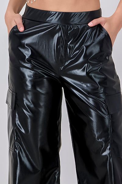 Pantalón efecto piel cargo sold by Shasa product image thumbnail 5