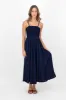 Vestido Maxi Detalle Smock sold by Shasa