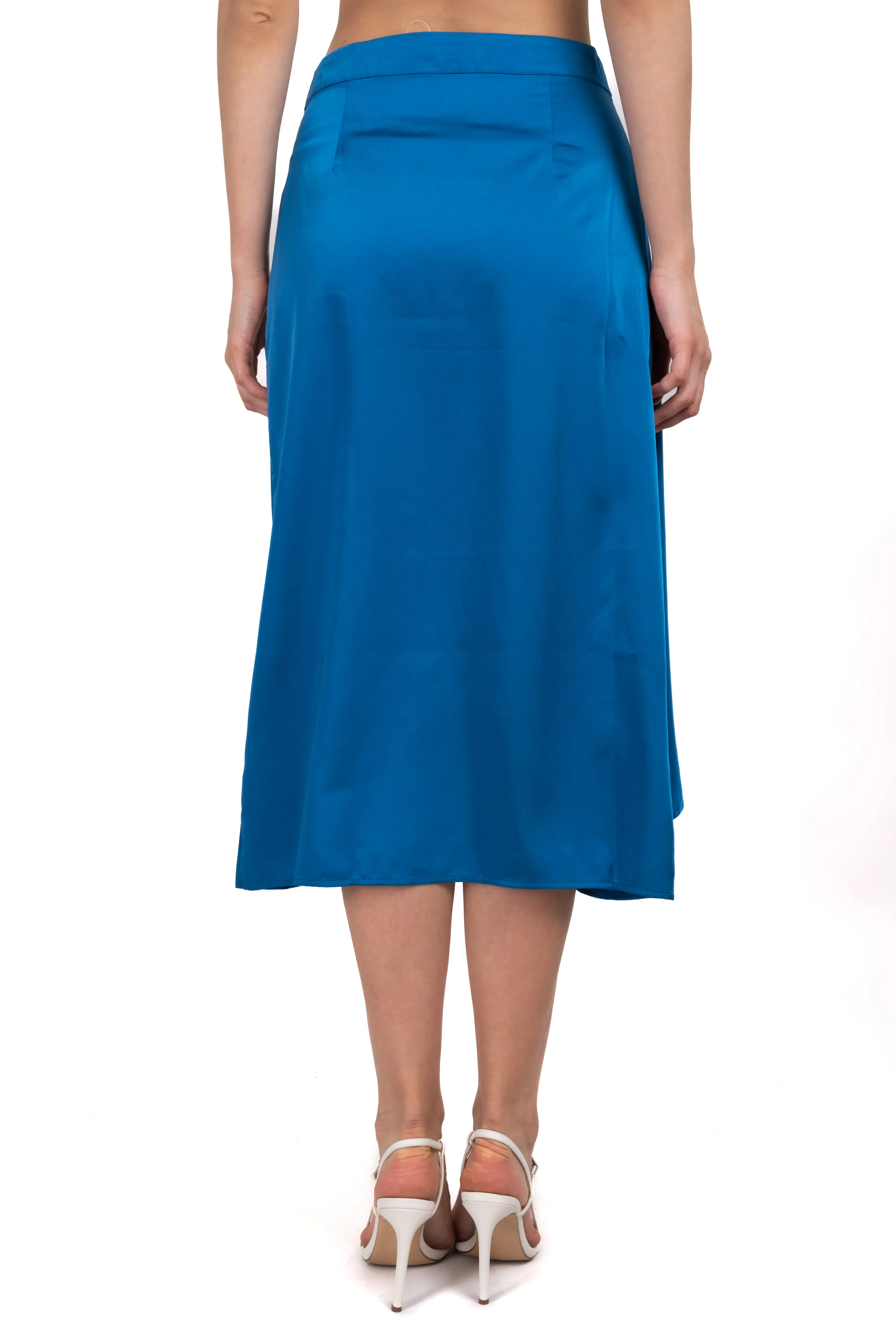 Falda midi cruzada satín sold by Shasa product image thumbnail 4