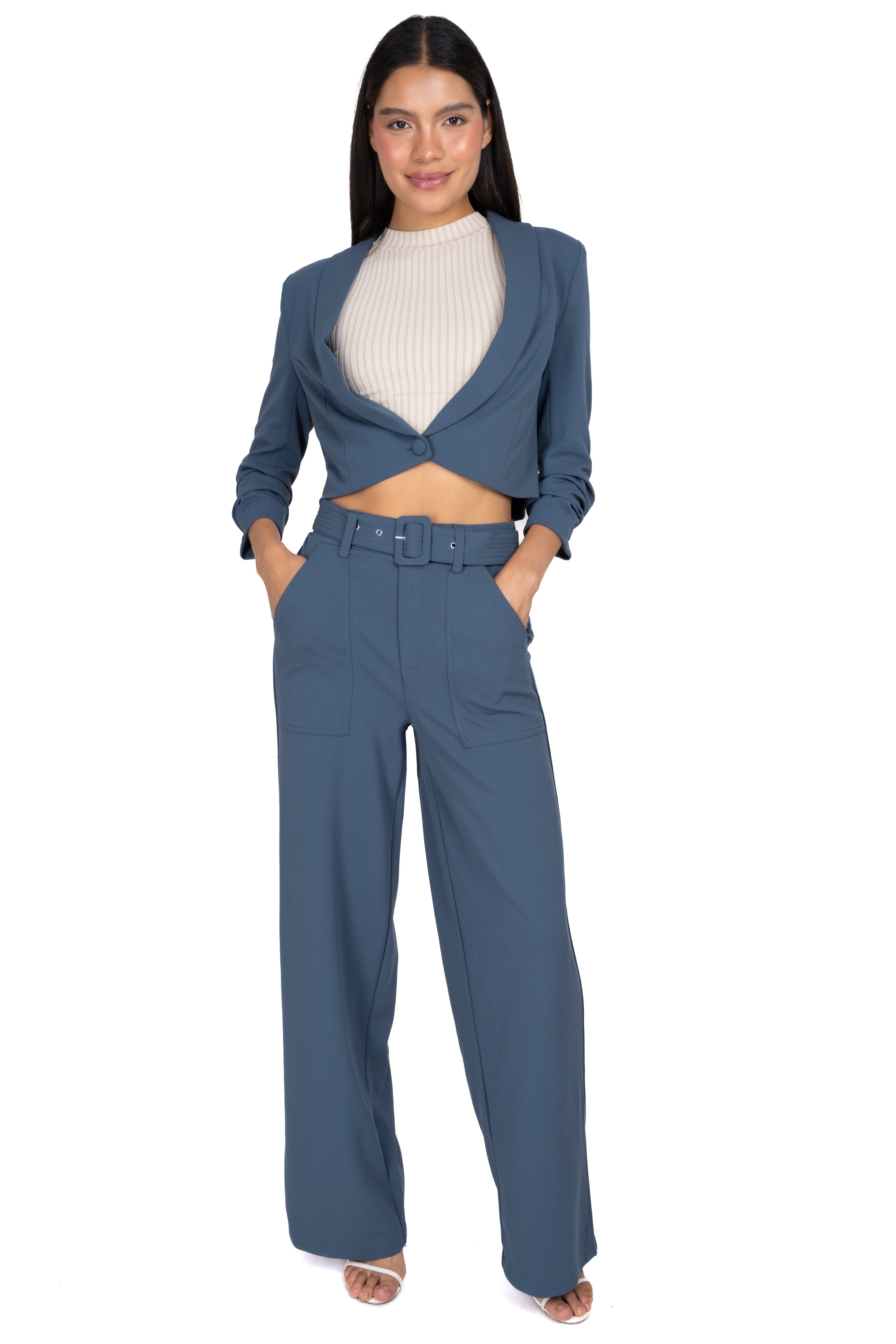 Pantalón amplio cinturón bolsillos sold by Shasa product image thumbnail 2