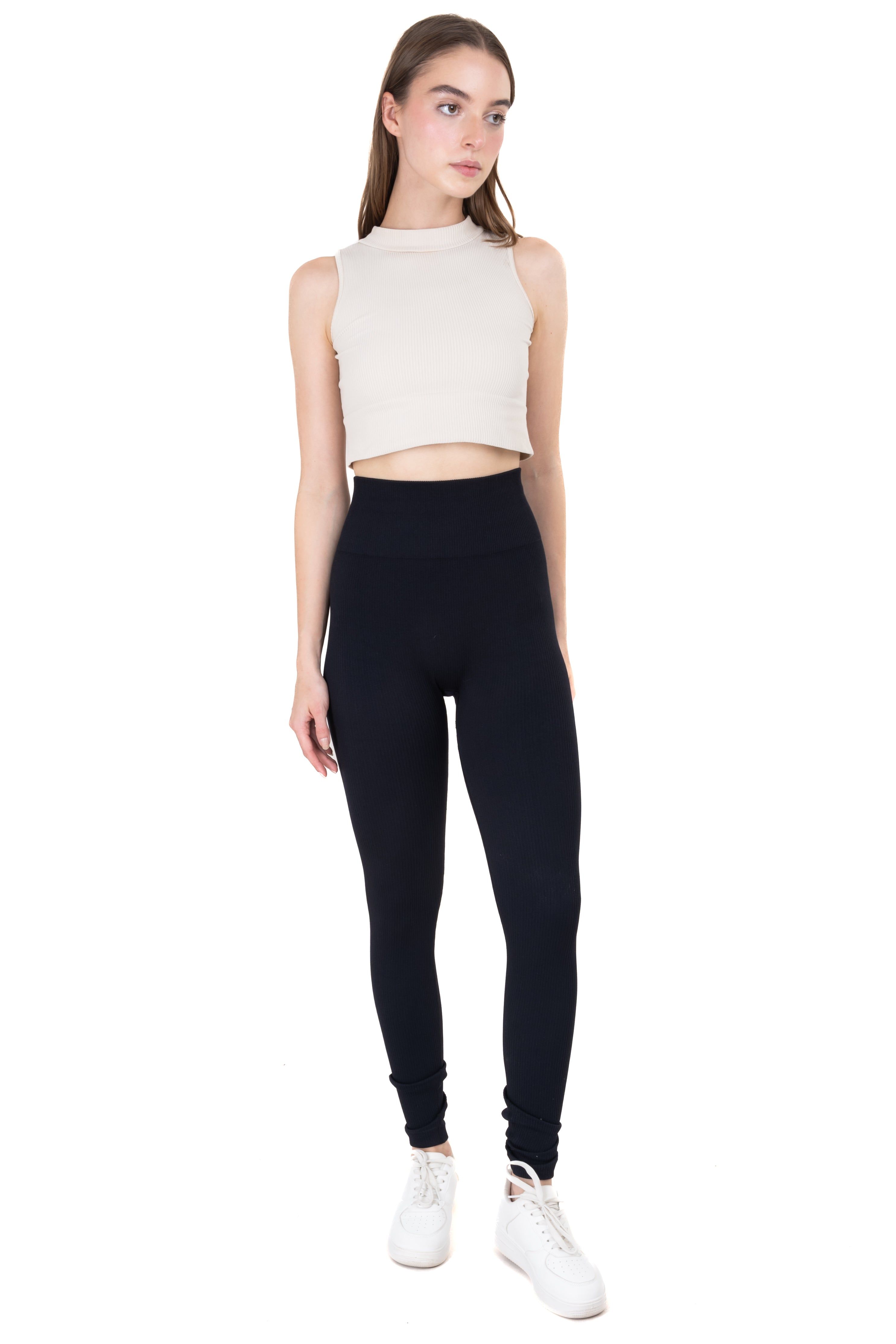 Leggings cintura alta rib sold by Shasa product image thumbnail 2