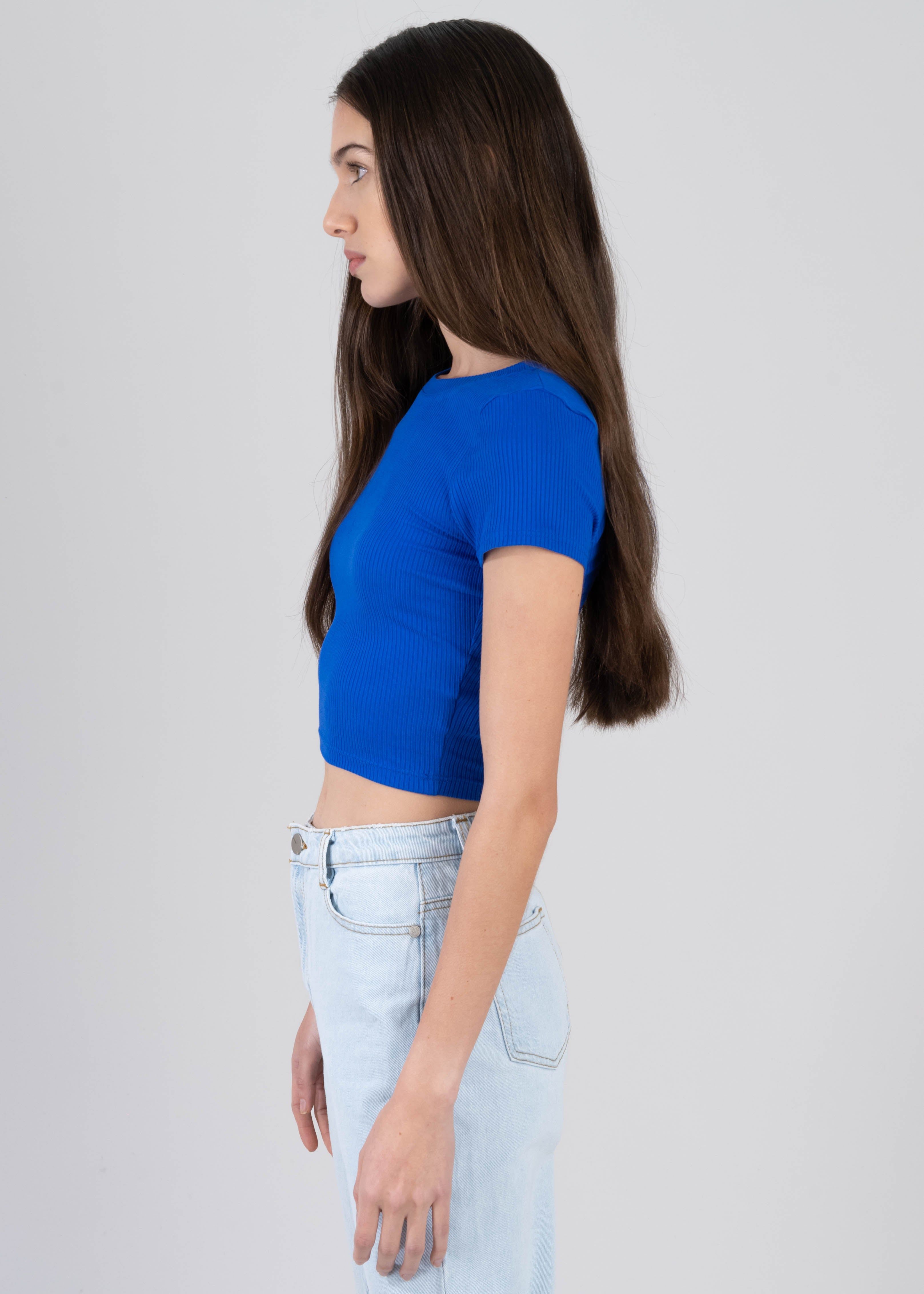 Top manga corta acanalado sold by Shasa product image thumbnail 3