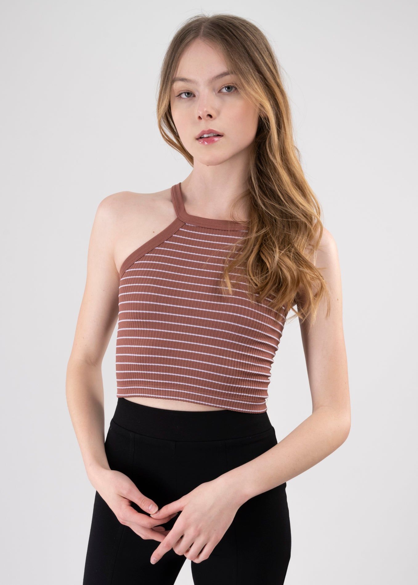 Top halter rayas sold by Shasa