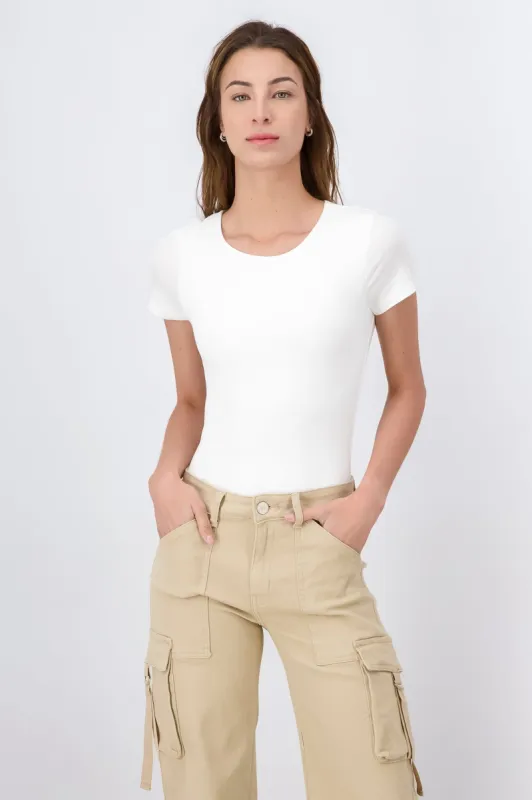 Bodysuit liso cuello redondo sold by Shasa