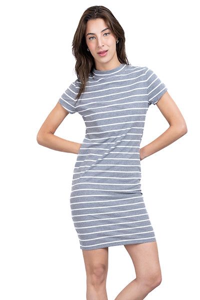 Vestido Rayas Cuello Alto sold by Shasa