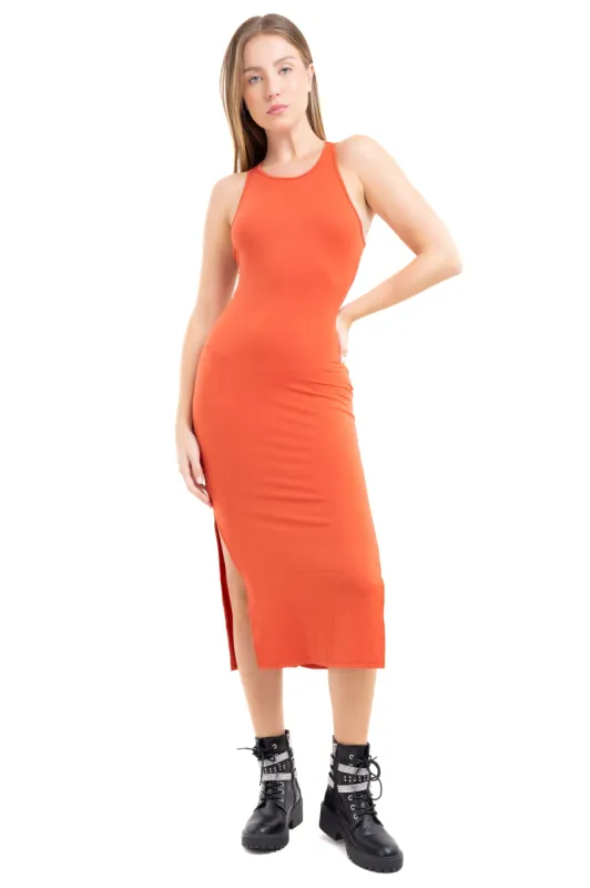 Vestido Midi Bodycon Abertura sold by Shasa