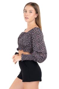 Blusa manga larga abullonada sold by Shasa