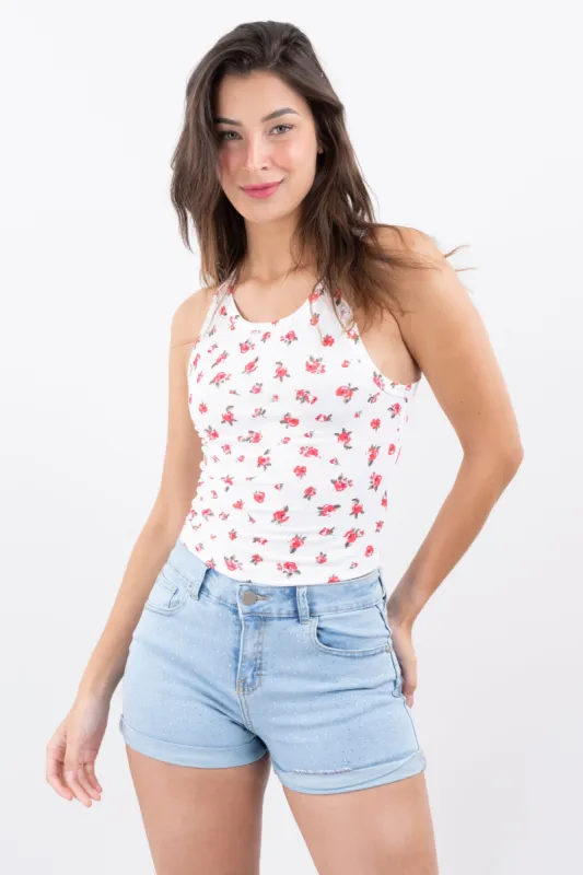 Top acanalado flores sold by Shasa