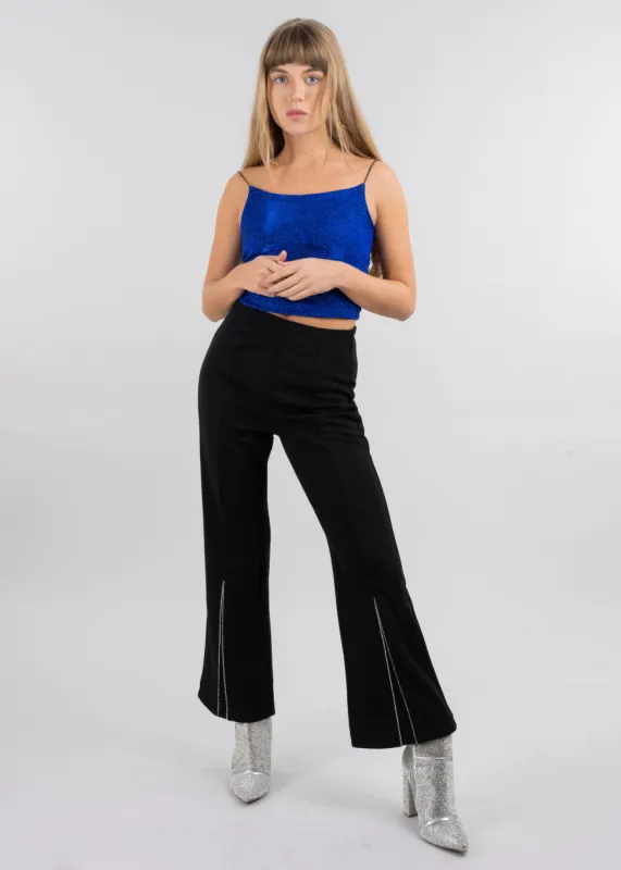 Pantalón flared brillos sold by Shasa