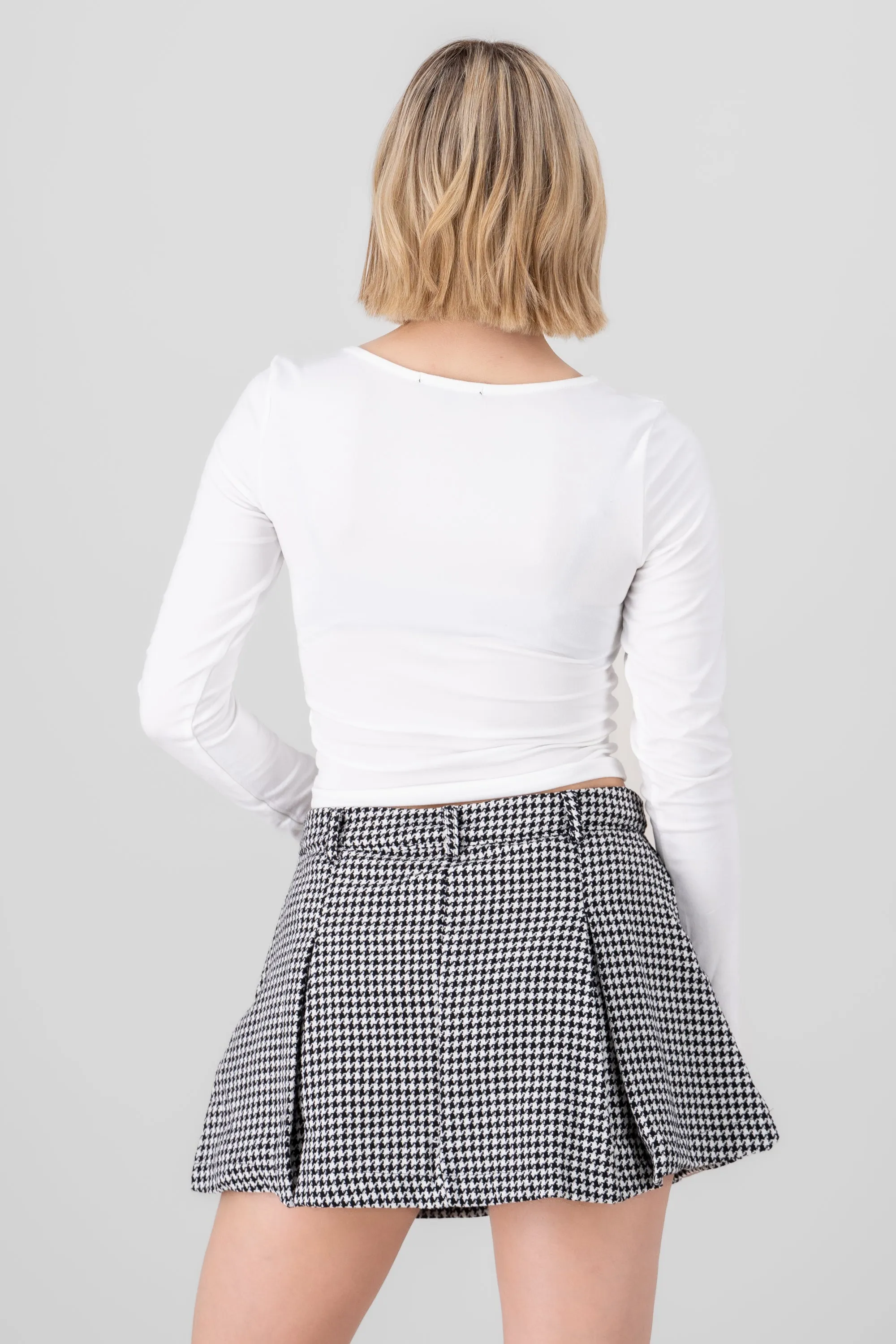 Top de manga larga con cuello redondo liso sold by Shasa product image thumbnail 4