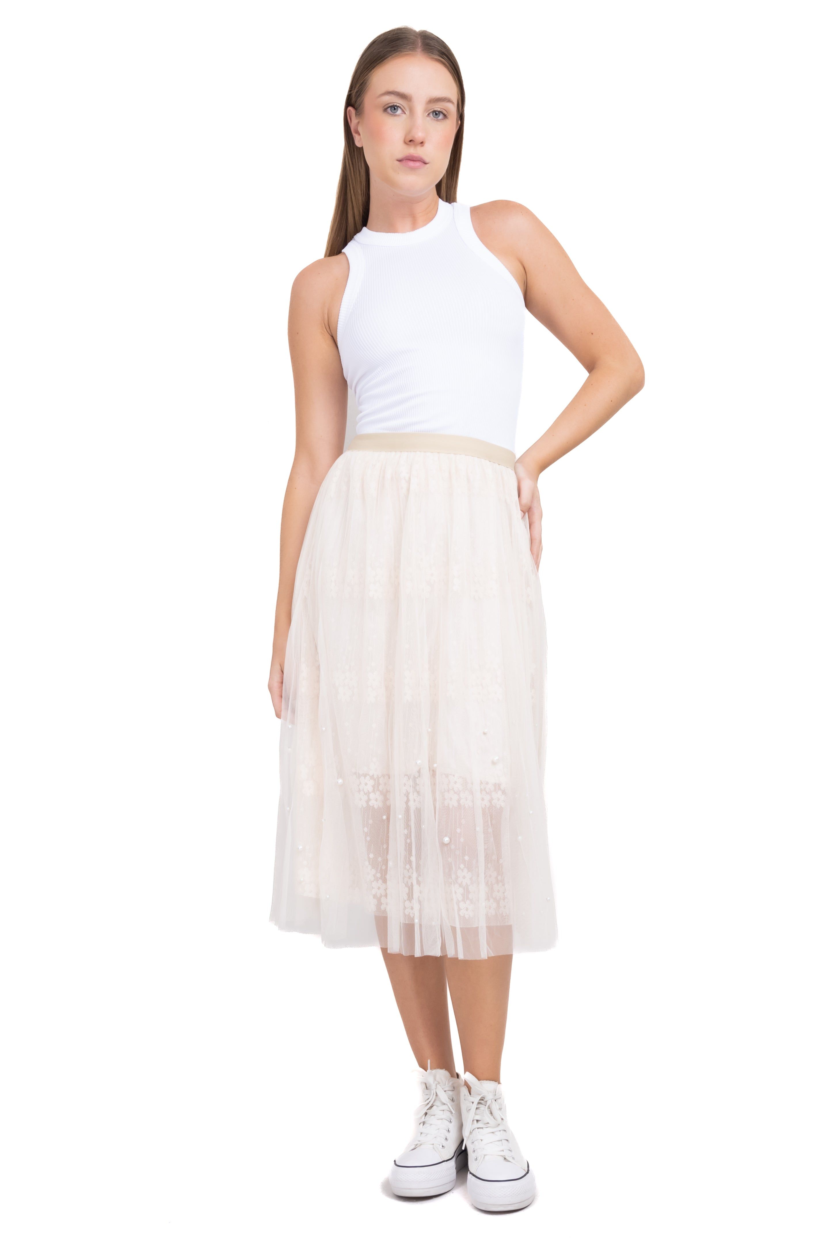 Falda midi plisado mesh sold by Shasa product image thumbnail 2