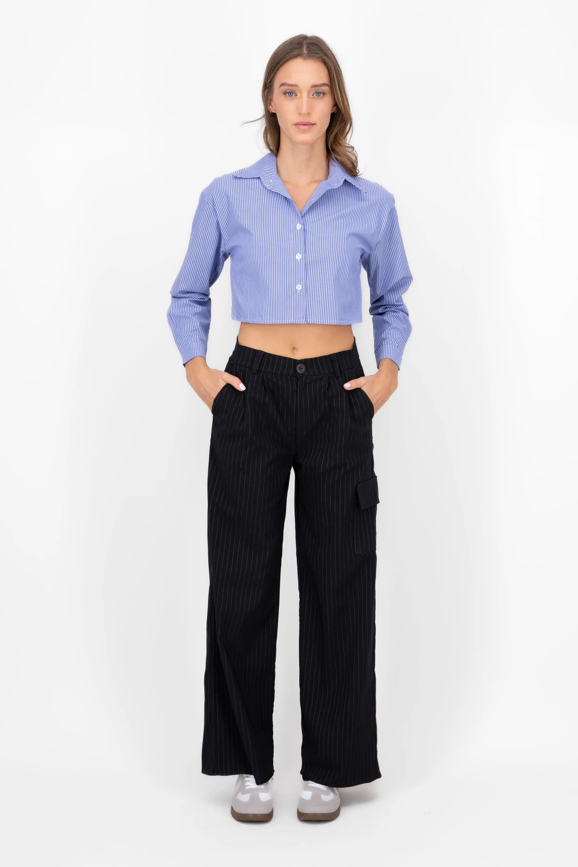 Pantalon De Vestir Cargo Rayas sold by Shasa