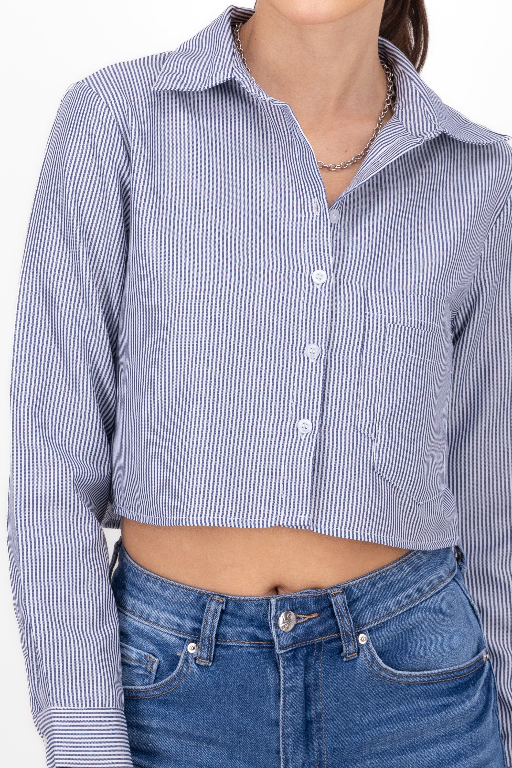 Camisa Crop Doble Bolsillo sold by Shasa product image thumbnail 5