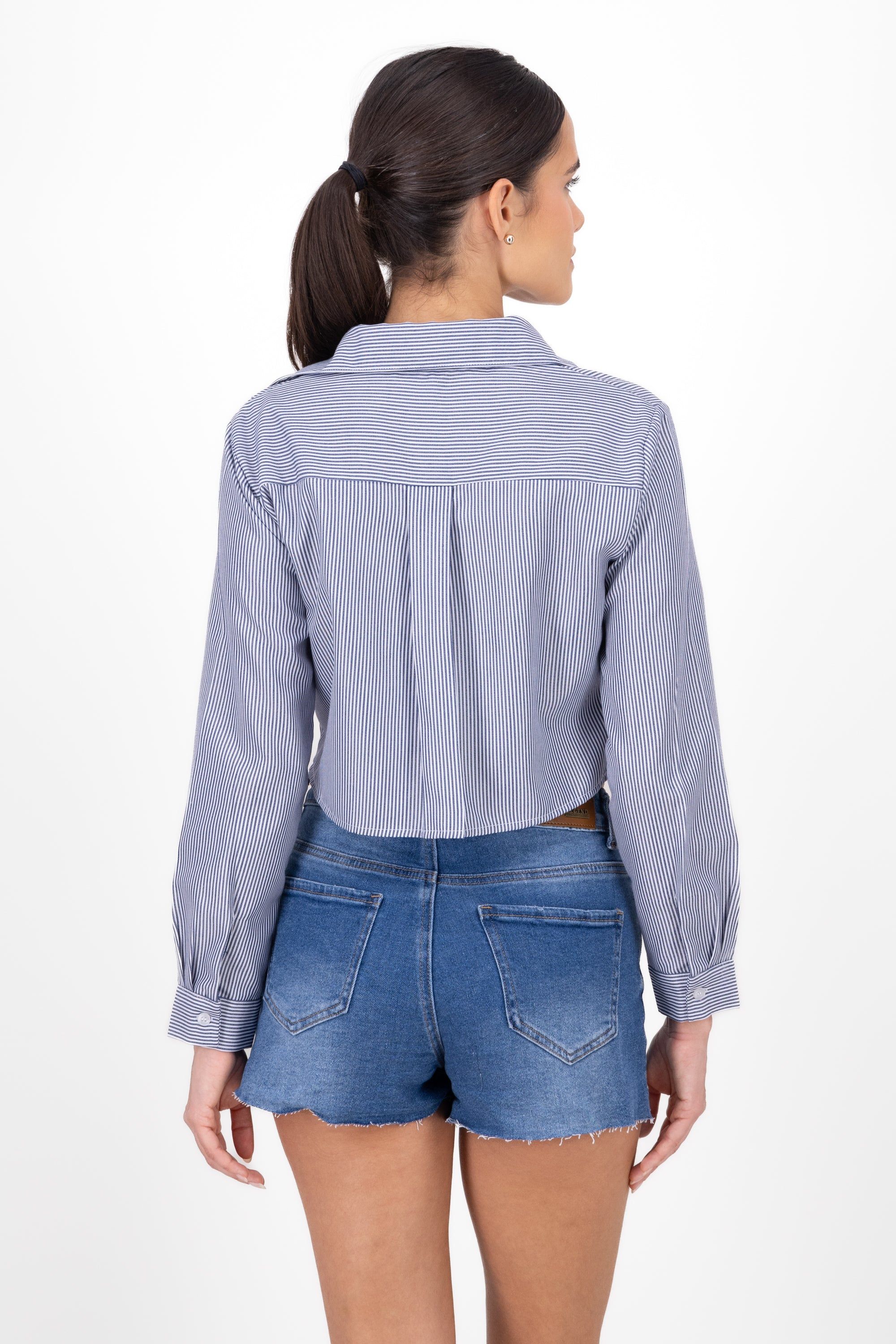 Camisa Crop Doble Bolsillo sold by Shasa product image thumbnail 4