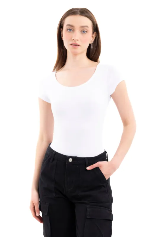 Bodysuit liso cuello redondo sold by Shasa