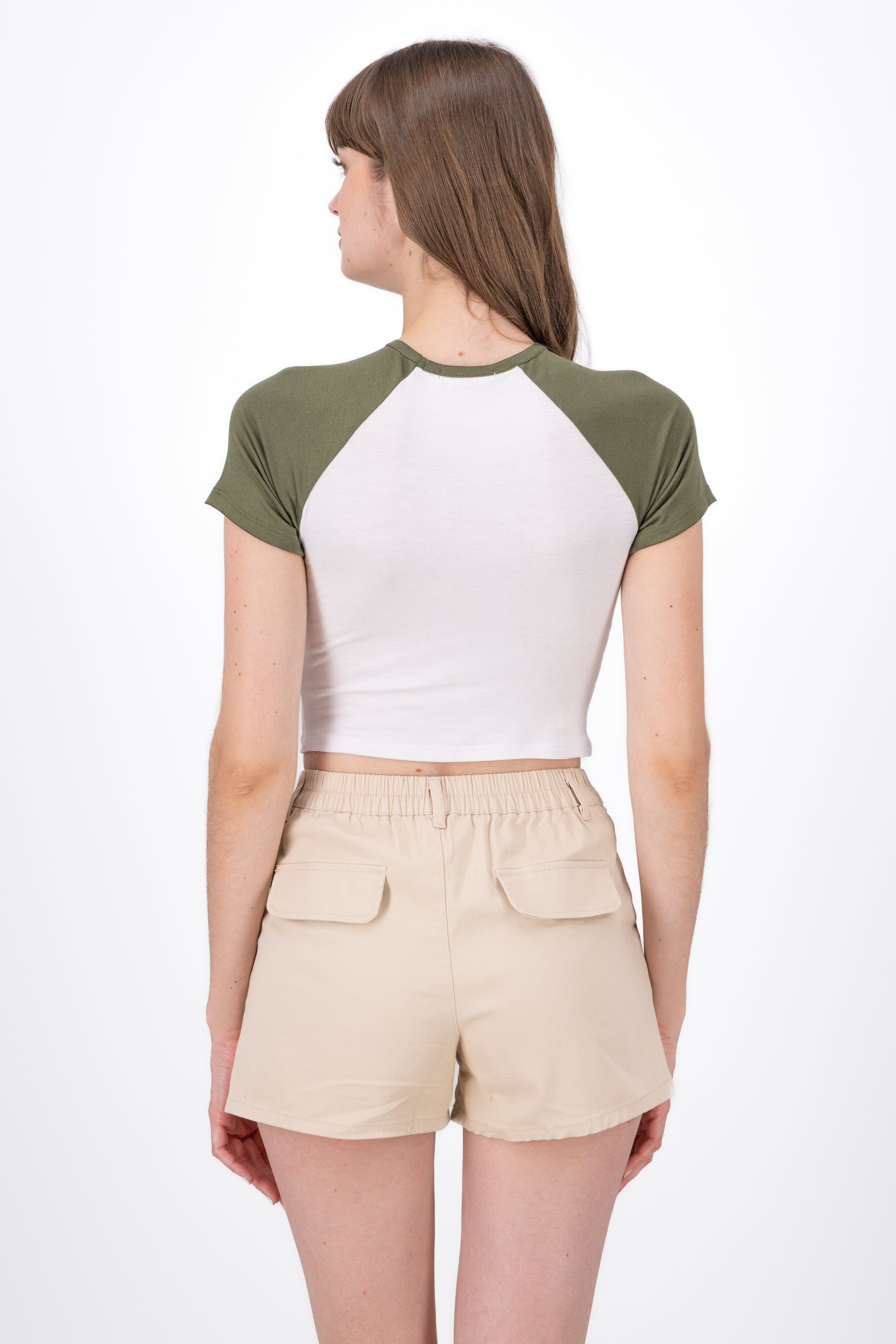 Playera Crop Contraste Mangas sold by Shasa product image thumbnail 4