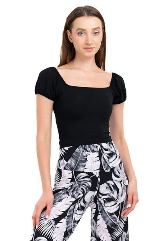 Top manga corta abullonada textura sold by Shasa