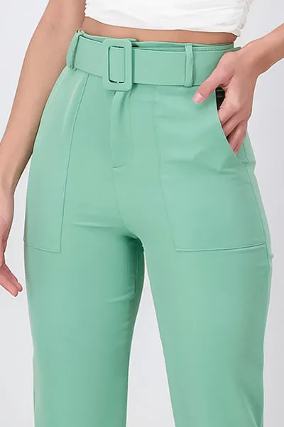 Pantalón Recto Cinturón Liso sold by Shasa product image thumbnail 5