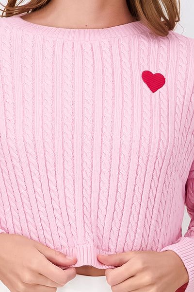 Suéter trenzado bordado corazón sold by Shasa product image thumbnail 5