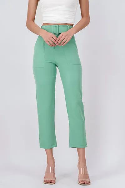 Pantalón Recto Cinturón Liso sold by Shasa product image thumbnail 2