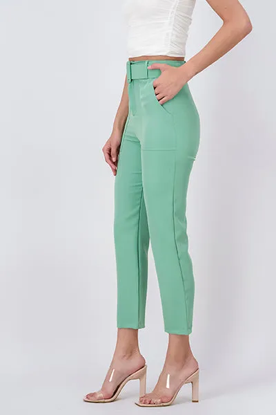 Pantalón Recto Cinturón Liso sold by Shasa product image thumbnail 3