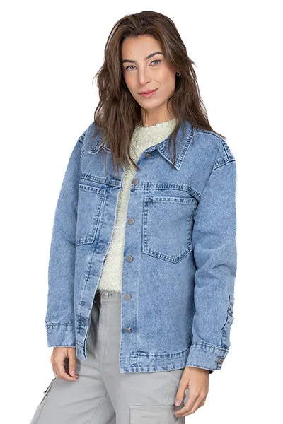 Chamarra denim oversize bolsillos sold by Shasa product image thumbnail 3