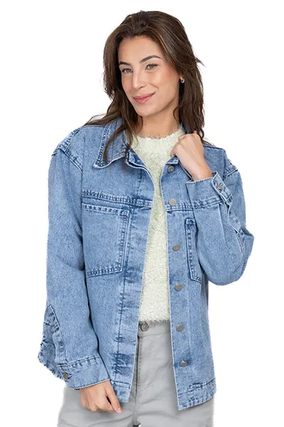 Chamarra denim oversize bolsillos sold by Shasa product image thumbnail 2